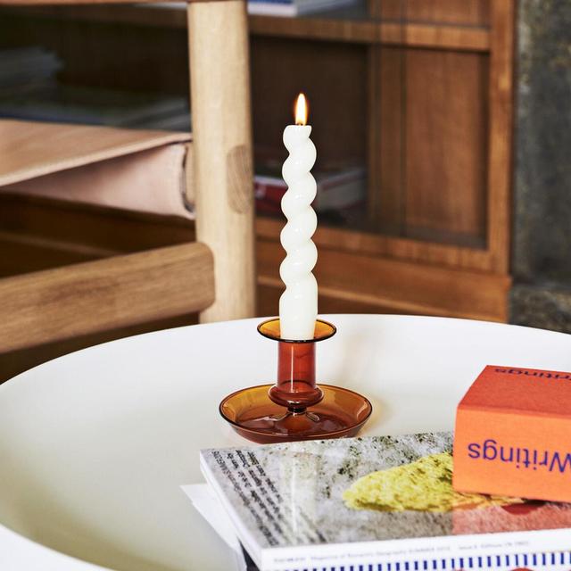 Flare Candleholder in Amber