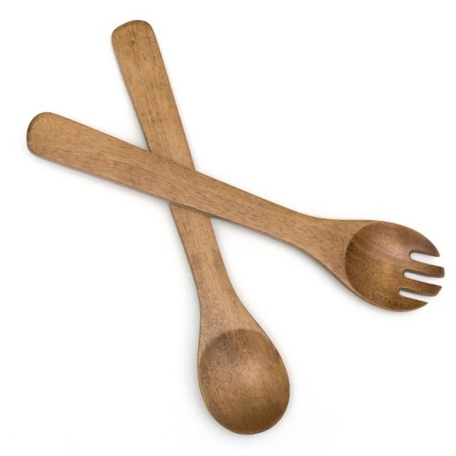 Lipper International Oak Salad Servers (13")