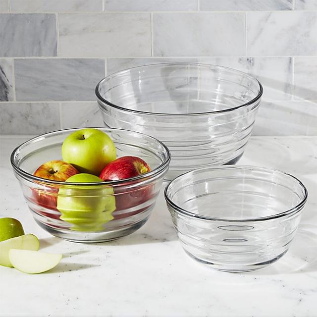 Baked by Fireking Glass Bowls Set of Three