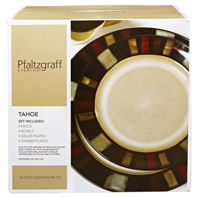 Pfaltzgraff Tahoe 16 Piece Dinnerware Set