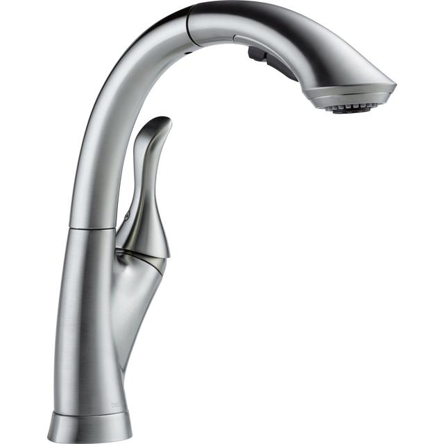 Delta Linden Arctic Stainless 1-Handle Pull-Out Kitchen Faucet