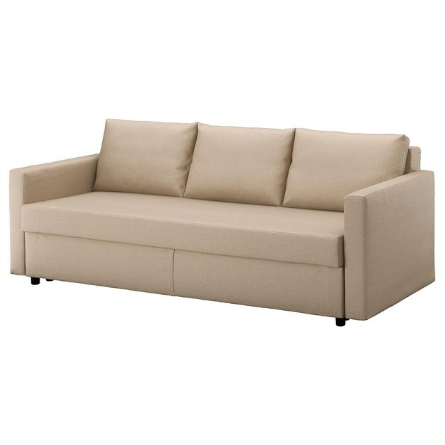 FRIHETEN Sleeper sofa, Skiftebo beige