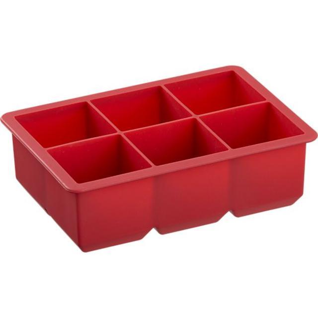 Jumbo Red Silicone Ice Cube Tray