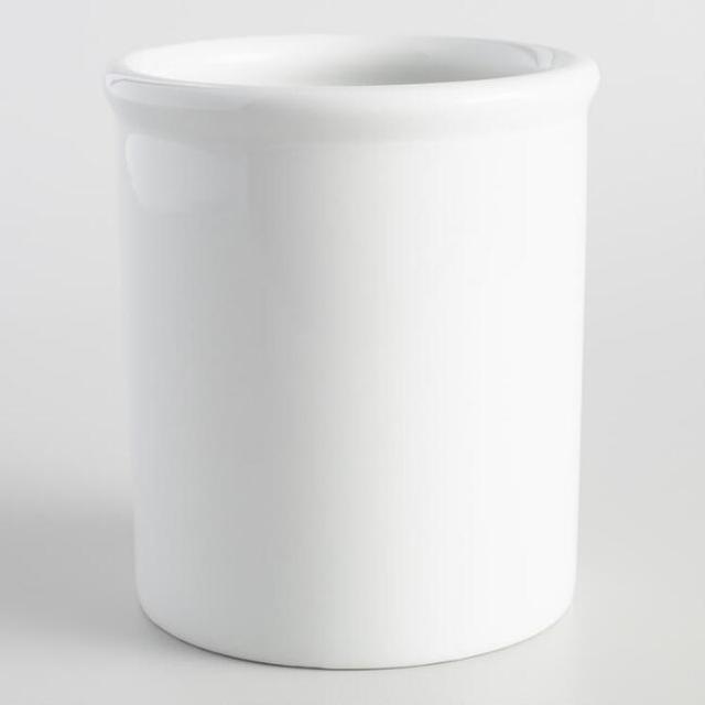 White Porcelain Utensil Holder