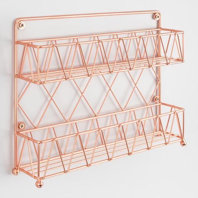 Copper Wire 2 Tier Spice Rack