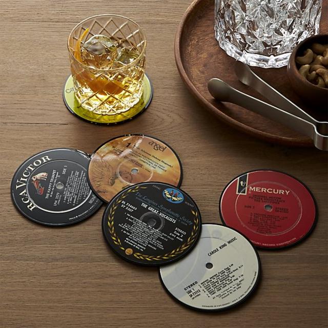 Set of 6 Record Coasters