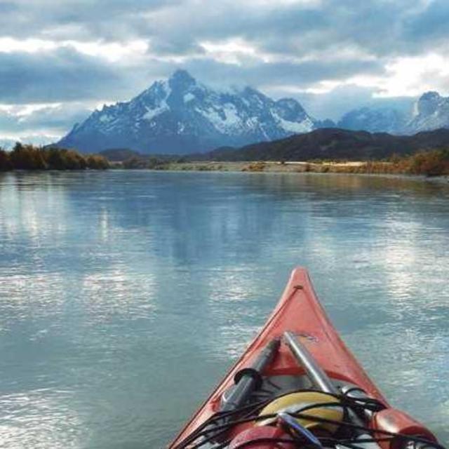 Kayaking down the Rio Serrano