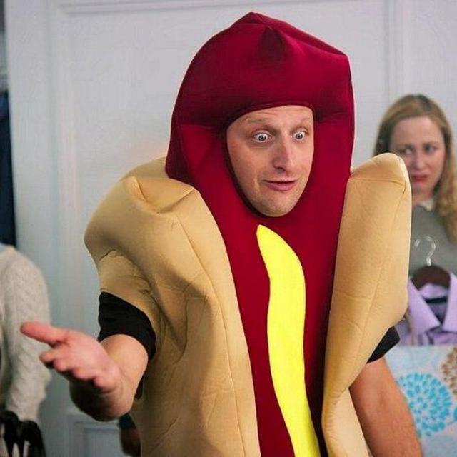 Got Stains on my Unwashable Hot Dog Costume