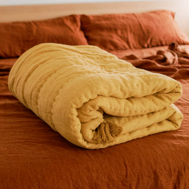 Sol Natural Dyed Quilt in Marigold by Like a Lion™