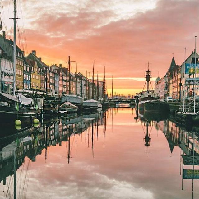 Dinner by the Nyhavn canal in Copenhagen