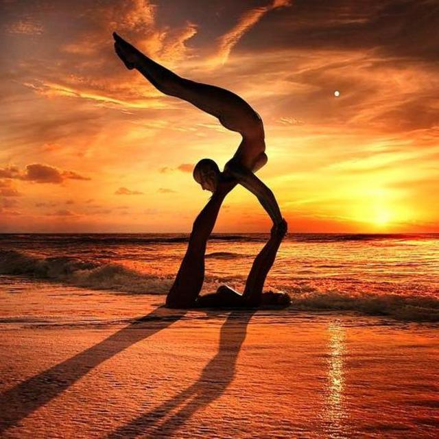 Acro-Yoga Lessons for Alex and Krissy