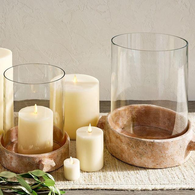 Artisan Handcrafted Ceramic Hurricane Candleholder