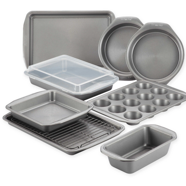 Circulon® Non-Stick 10-Piece Bakeware Set in Grey