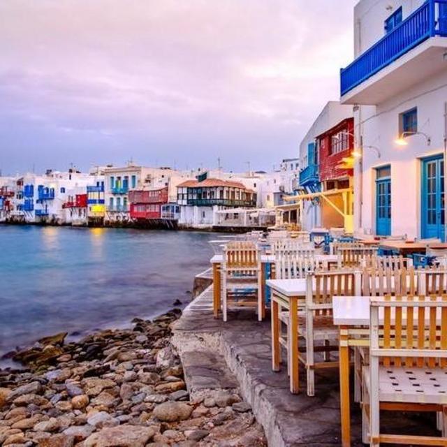 Drinks by the Aegean Sea!
