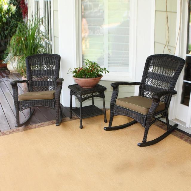 Tortuga Outdoor Portside 3-Piece Wicker Patio Conversation Set