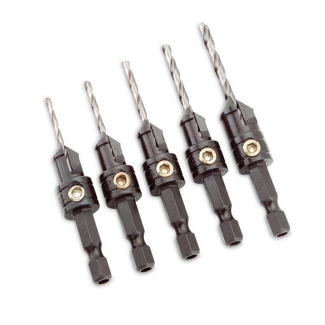 5 Piece Countersinking Drill Set
