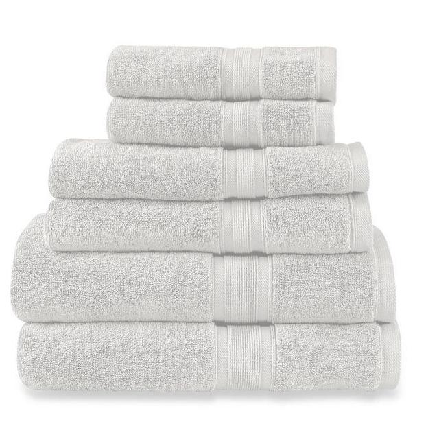 Wamsutta® Icon PimaCott® 6-Piece Bath Towel Set in Silver