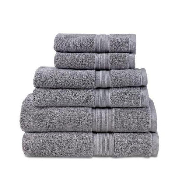 Wamsutta® Icon PimaCott® 6-Piece Bath Towel Set in Alloy