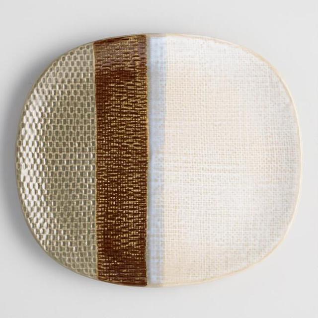 Mini Burlap Textured Platter