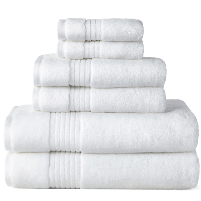 Liz Claiborne Signature Plush Bath Towel 30x56 - WHITE