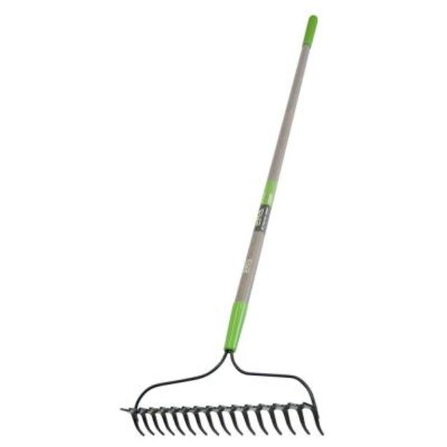 16-Tine Double Play Bow Rake with Fiberglass Handle