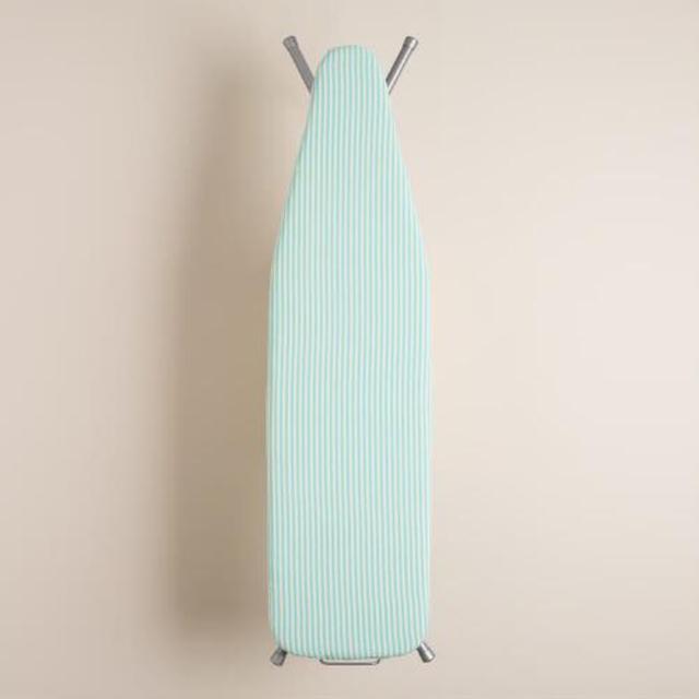 Aqua Ticking Stripe Ironing Board Cover