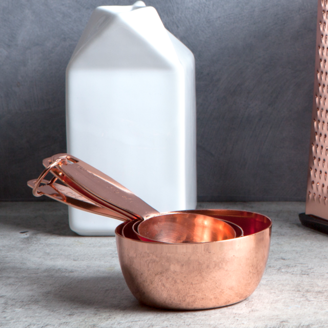 Thyme & Table 4-Piece Copper Measuring Cup Set