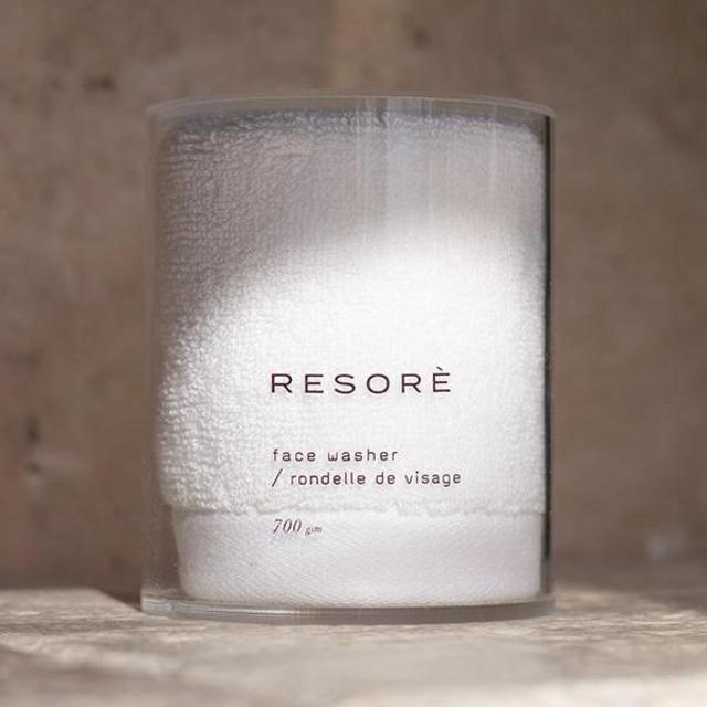 Resore Face Towel - 2 Pack Face Washer Set (White)