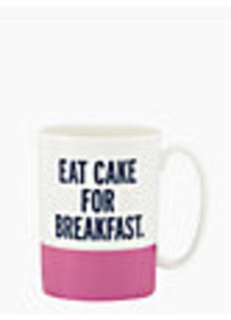 things we love eat cake for breakfast mug