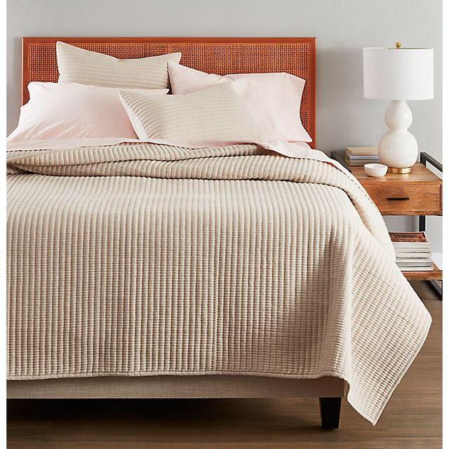 Nestwell™ Stripe Texture 3-Piece Full/Queen Quilt Set in Moonbeam