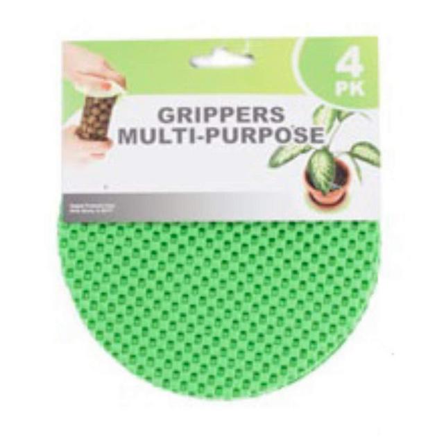Regent Round Multi-Purpose Jar Gripper Pad Bottle Lid Opener, 4 Piece Set, Colors May Vary