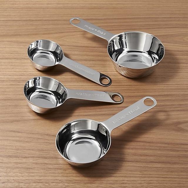 4-Piece Stainless Steel Measuring Cup Set