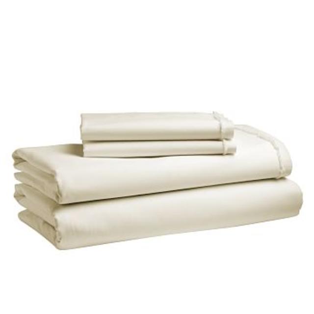 Organic Cotton Frayed-Edge Sheet Set, Queen, Natural