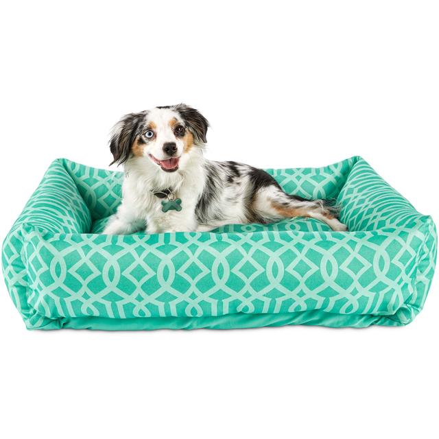 Harmony Teal Nester Memory Foam Dog Bed, Medium