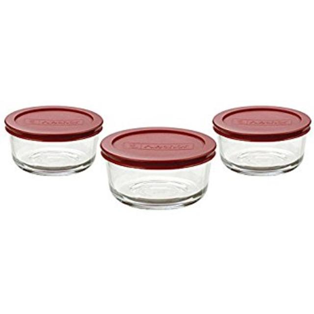 Anchor Hocking Food Storage Container set of 3 different sizes