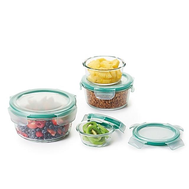 OXO Good Grips® 8-Piece Glass Round Food Storage Set