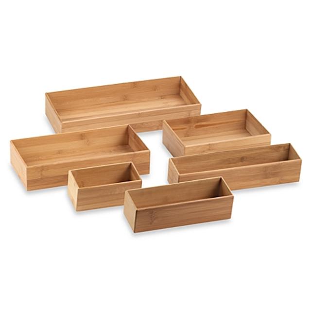 Bamboo 6-Inch x 9-Inch Drawer Organizer