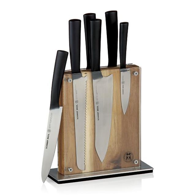 Schmidt Brothers ® 7-Piece Carbon6 Knife Block Set
