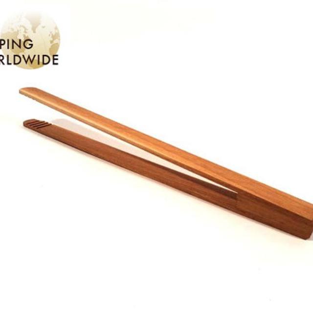 Wooden Simple Kitchen Tongs from Beech wood - 39