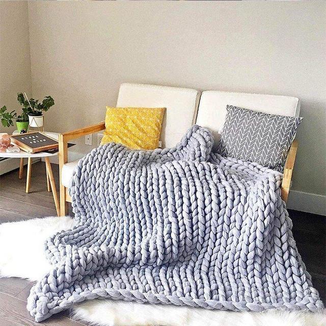 Kishmore Chunky Knit Throw