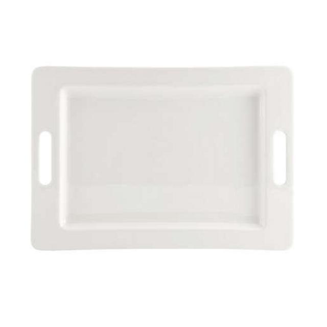 Our Table™ Sawyer 14.25-Inch Rectangular Platter with Handle in White