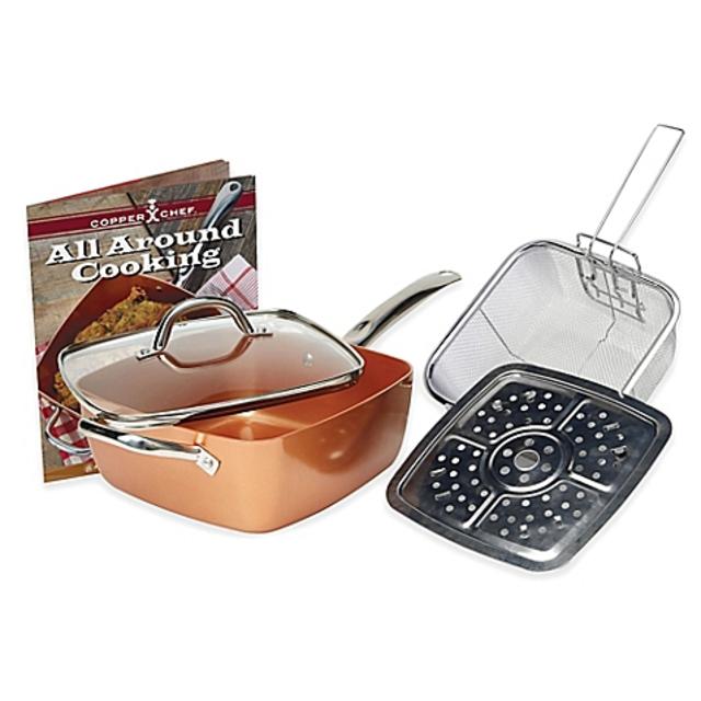 Copper Chef™ 5-Piece Deep 9.5-Inch Square Pan Set