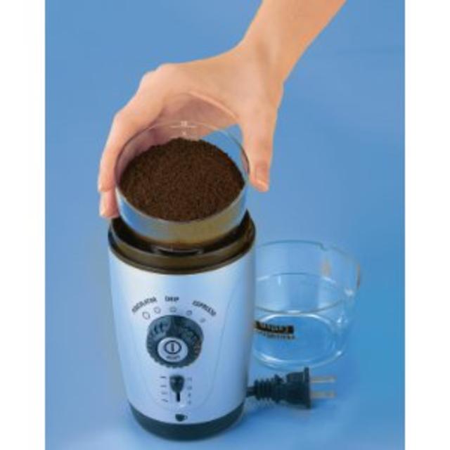 Hamilton Beach 80365 Custom Grind Hands-Free Coffee Grinder, Platinum