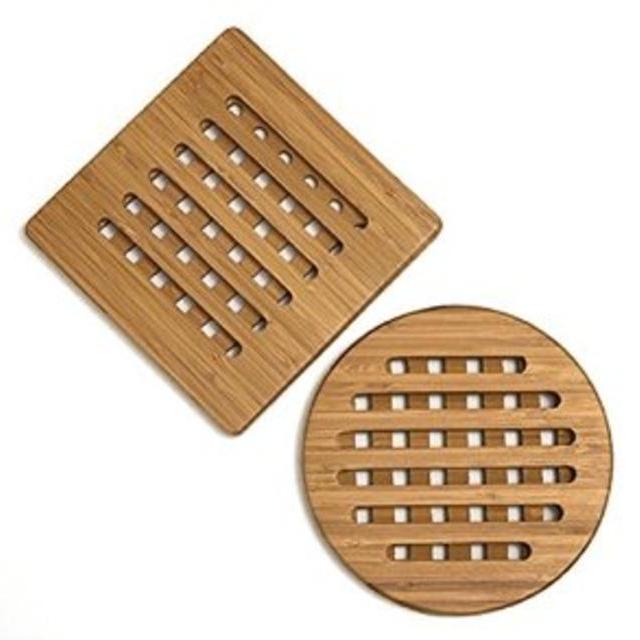 Lipper International Bamboo Trivets, Set of 2