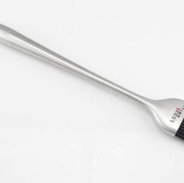 Luxe Grill BBQ Basting Brush - Silicone Bristles with 12 inch Stainless Steel Handle