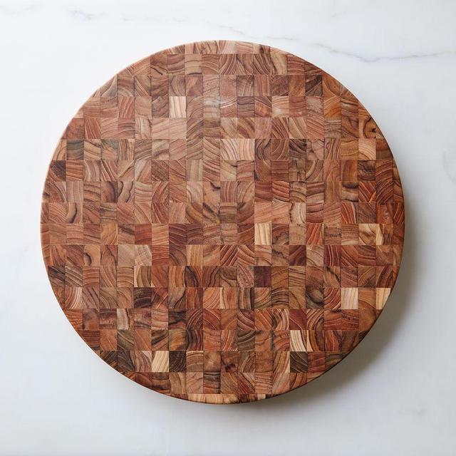 Round End Grain Cutting Board