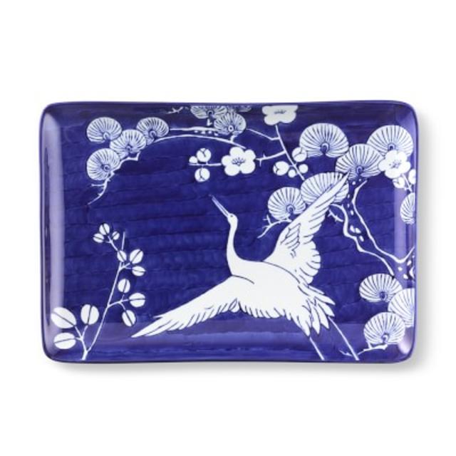 Japanese Garden Crane Platter