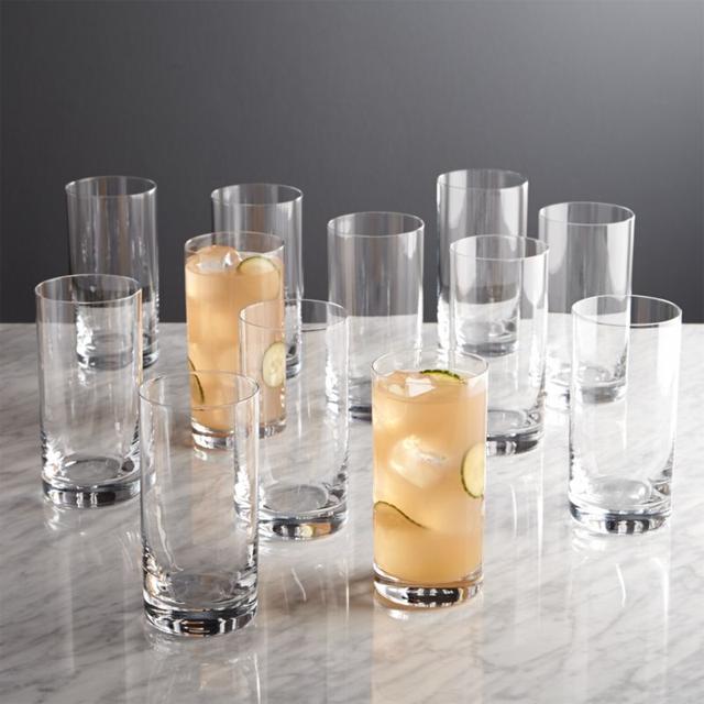Set of 12 Peak Highball Glasses