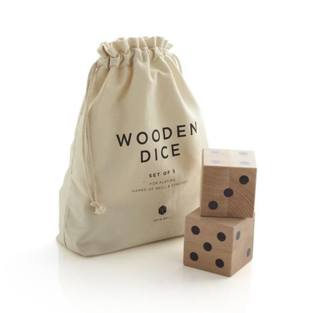 Wooden Yard Dice Game Set