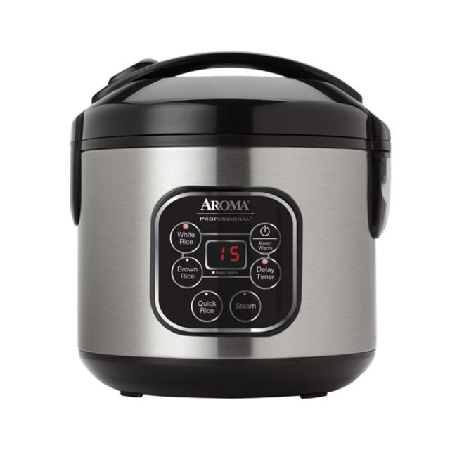 Professional 8-cup (Cooked) Digital Rice Cooker & Food Steamer